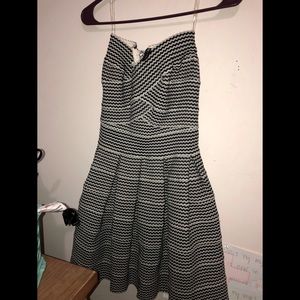 San Joy striped strapless dress SIZE Medium
